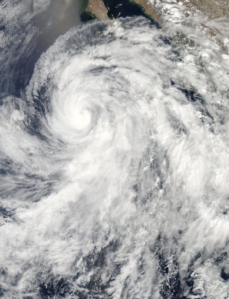 Hurricane Cosme off Mexico Canvas Art - Stocktrek Images (25 x 33)