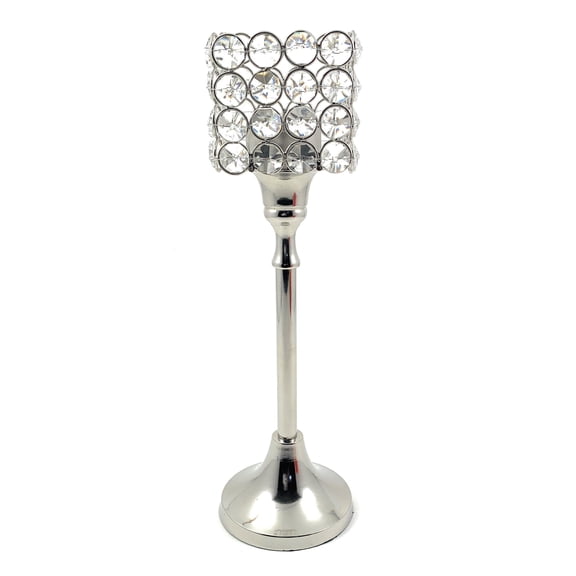 Hurricane Crystal Candle Holder (Square, 8")