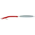 thumbnail image 1 of Hurricane DJ4-RED Red 4 ounce Diamond Jig Turlutte w/ Chrome Body, Saltwater Jig, 1 of 3