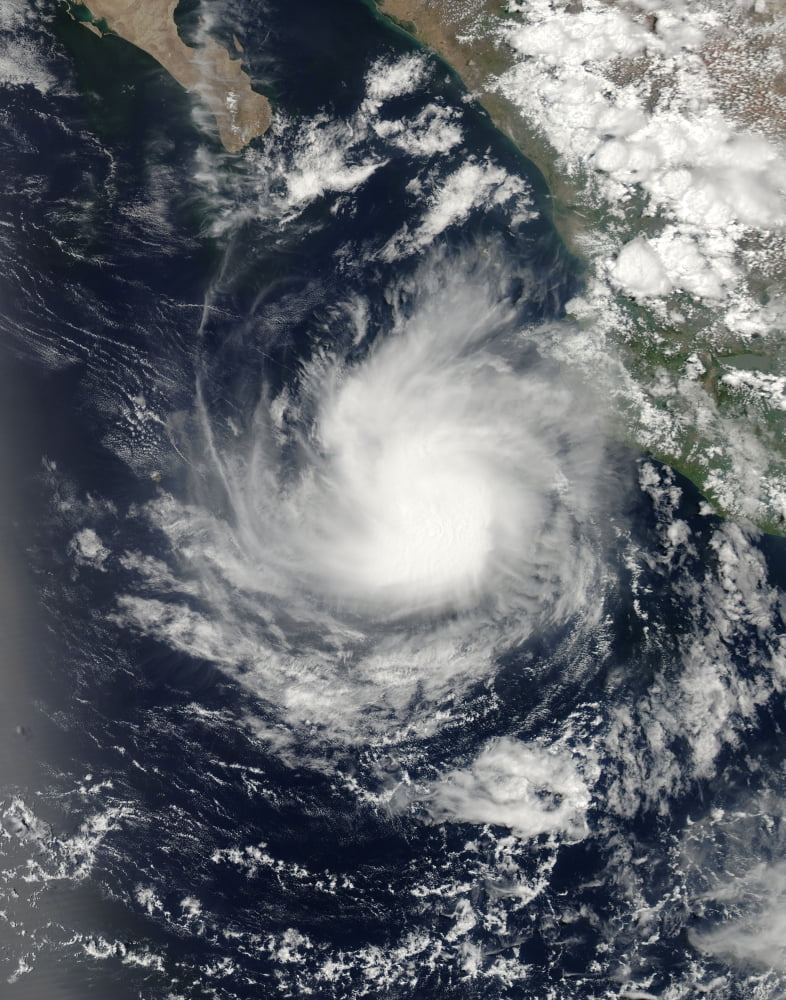 Hurricane Dalila off Mexico Canvas Art - Stocktrek Images (25 x 32)