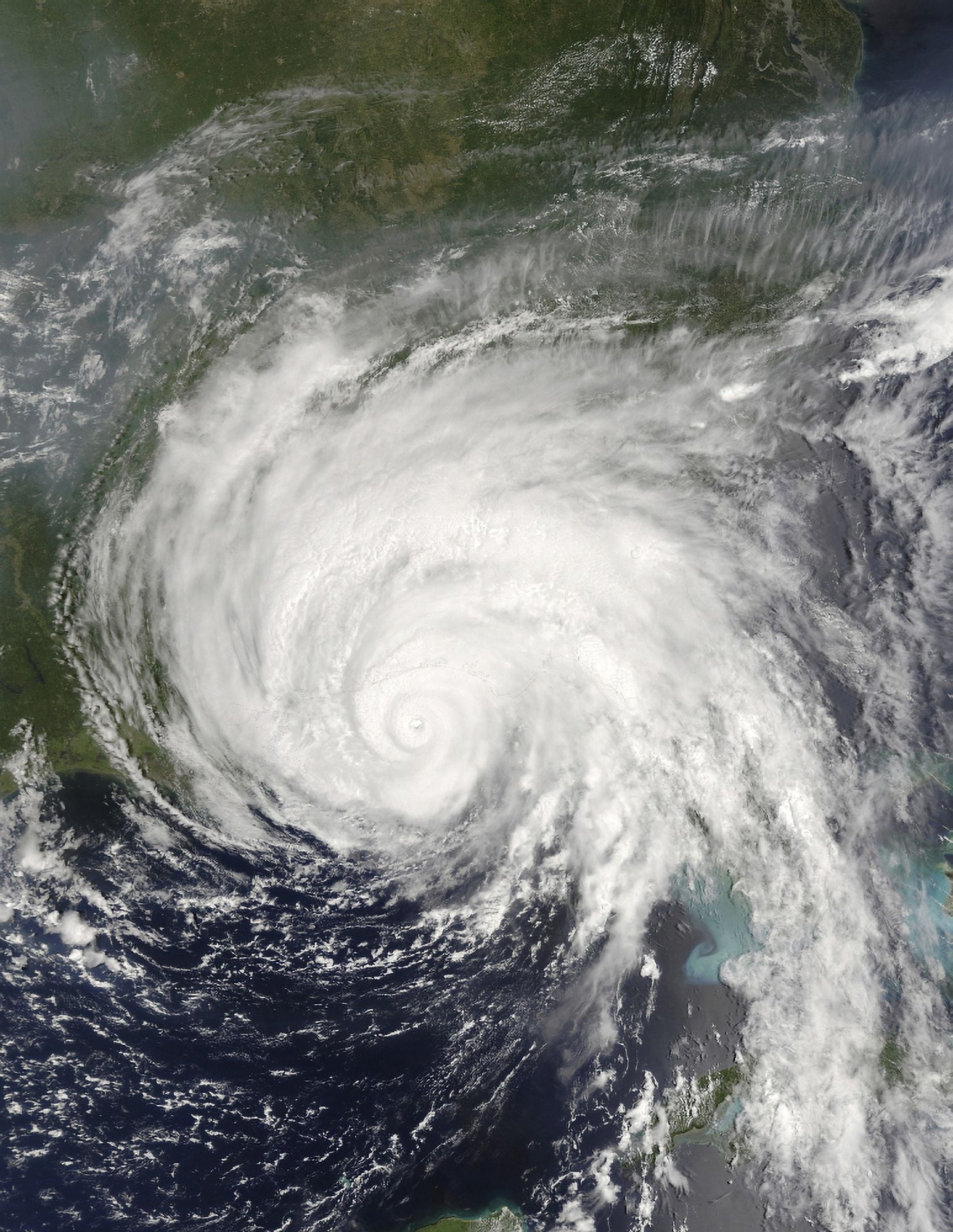 Hurricane Dennis off United States Gulf Coast Canvas Art - Stocktrek Images (24 x 31)