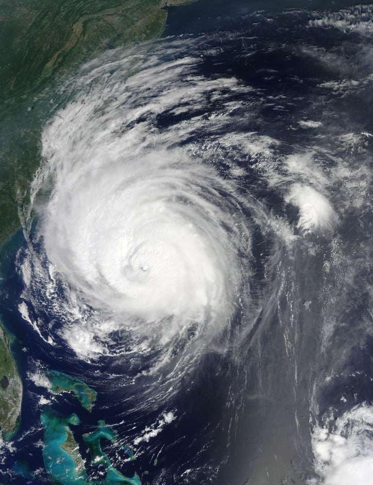 Hurricane Earl grazing the North Carolina coast Canvas Art - Stocktrek Images (25 x 33)