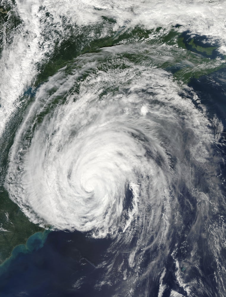 Hurricane Earl off the Mid-Atlantic Canvas Art - Stocktrek Images (25 x 33)