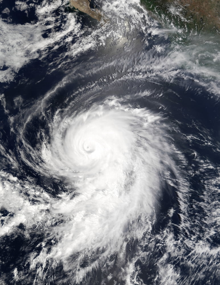 Hurricane Elida Canvas Art - Stocktrek Images (25 x 32)