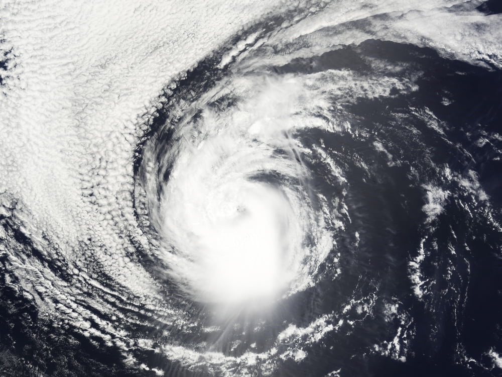 Hurricane Elida Canvas Art - Stocktrek Images (33 x 25)