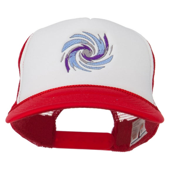 Hurricane Embroidered Foam Mesh Back Cap - Red White Red OSFM