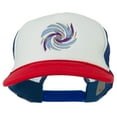 thumbnail image 1 of Hurricane Embroidered Foam Mesh Back Cap - Red White Royal OSFM, 1 of 5