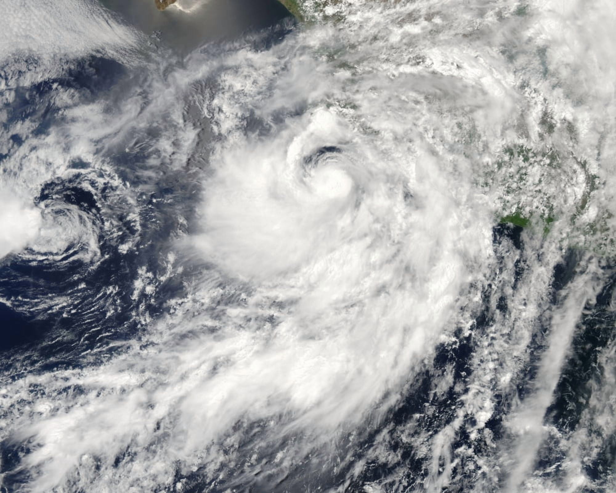Hurricane Erick off Mexico Canvas Art - Stocktrek Images (32 x 26)