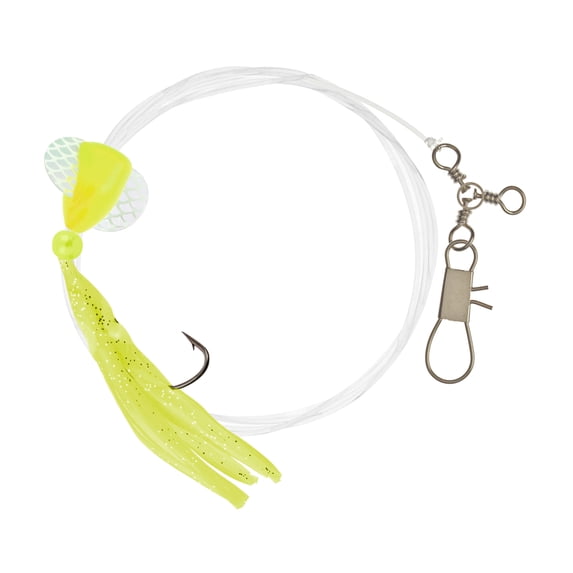 Hurricane FSY4160-2/0 Fluke RigSpinning Glow Yellow 2/0 60# Mono
