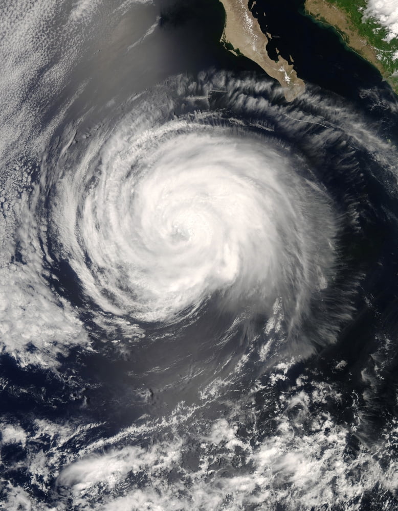 Hurricane Fausto Canvas Art - Stocktrek Images (25 x 33)
