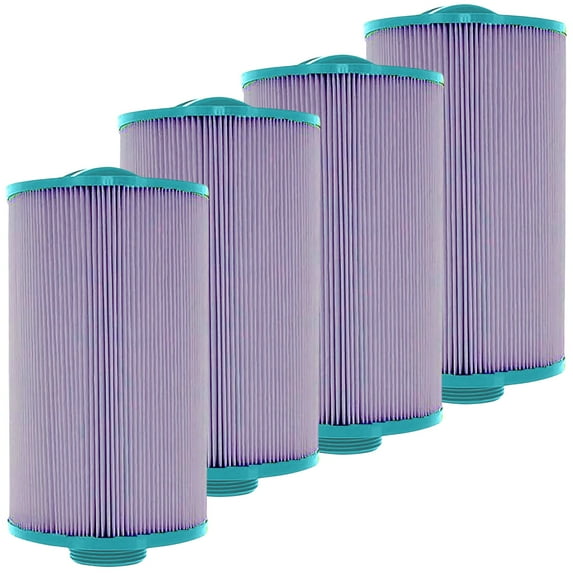 Hurricane Filters HF4H21-01P Platinum Purple Spa Filter Cartridge Replacement, 4 Pack