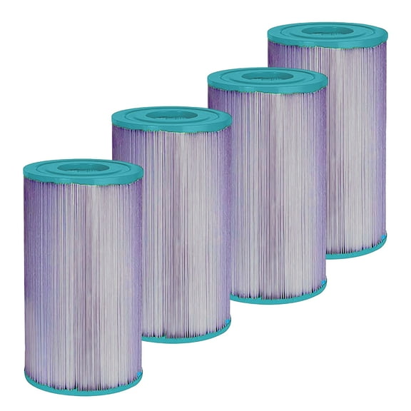 Hurricane Filters HF4335 Platinum Purple Spa Filter Cartridge Replacement (4 Pack)