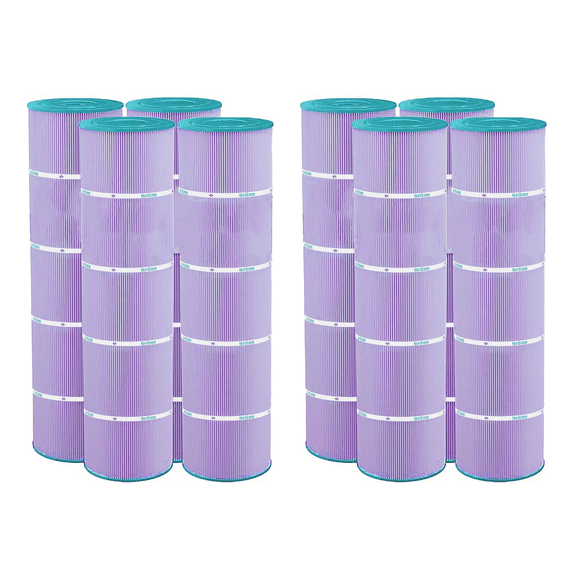Hurricane 8 Pack HF7471-04P Platinum Purple Pool Filter Cartridge Replacement