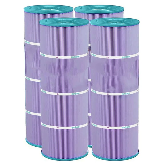 Hurricane Filters HF7483-04P Platinum Purple Pool Filter Cartridge Replacement for PA81-4-M, Unicel C-7483, Hayward C3030, and Other Models, 4-Pack