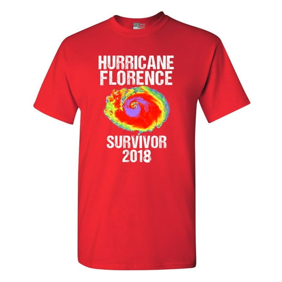 Hurricane Florence Survivor 2018 Storm Support DT Adult T-Shirt Tee