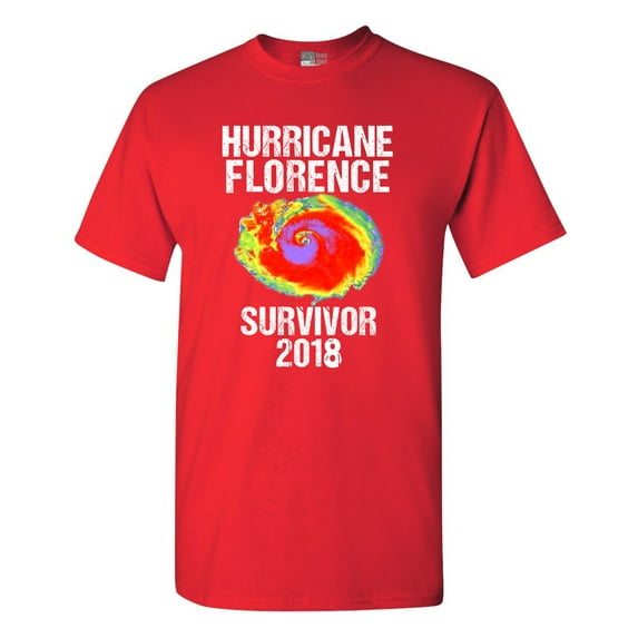 Hurricane Florence Survivor 2018 Storm Support DT Adult T-Shirt Tee