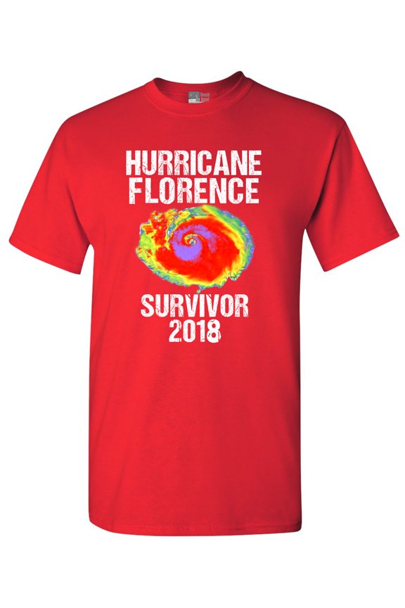 Hurricane Florence Survivor 2018 Storm Support DT Adult T-Shirt Tee