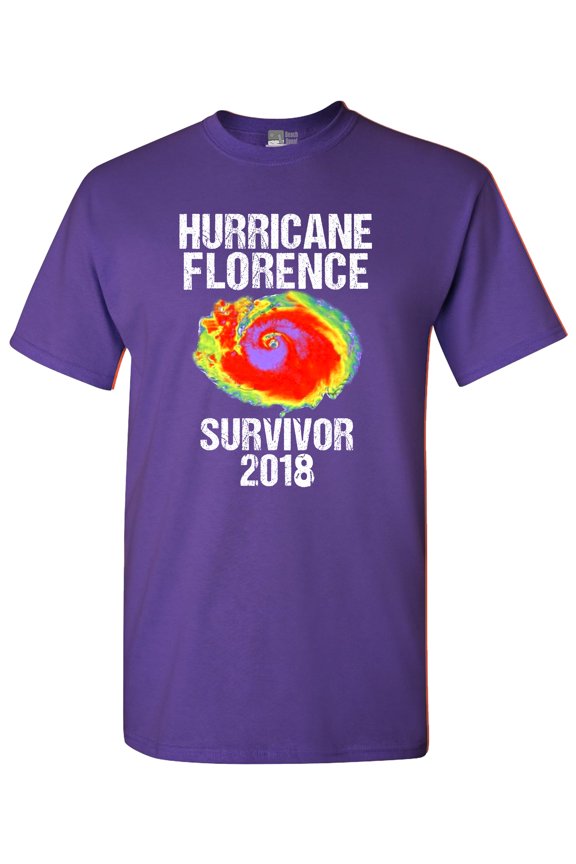 Hurricane Florence Survivor 2018 Storm Support DT Adult T-Shirt Tee