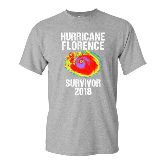 Hurricane Florence Survivor 2018 Storm Support DT Adult T-Shirt Tee