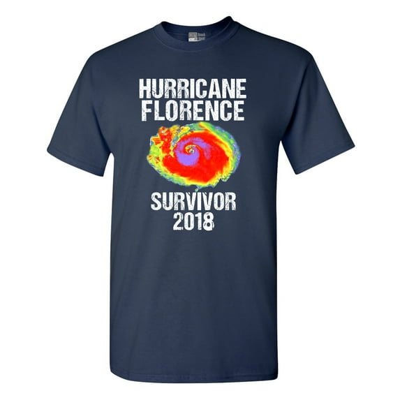 Hurricane Florence Survivor 2018 Storm Support DT Adult T-Shirt Tee