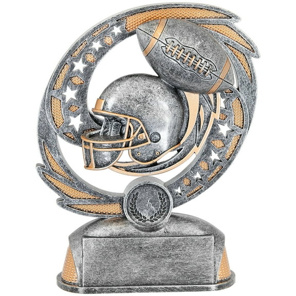 Hurricane Football Resin Trophy