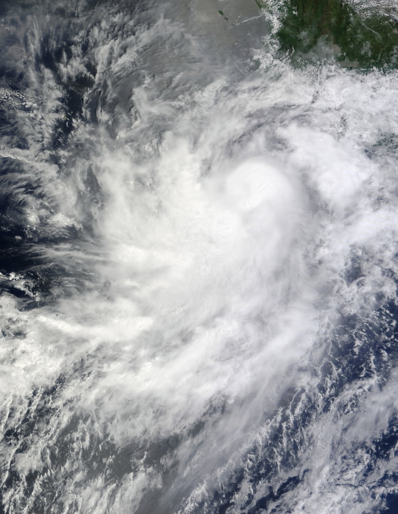 Hurricane Frank off Mexico Canvas Art - Stocktrek Images (25 x 33)