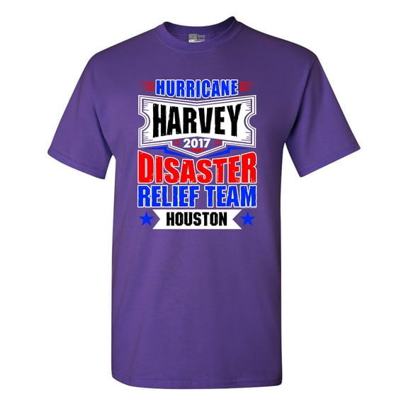 Hurricane Harvey Disaster Relief Team Houston 2017 DT Adult T-Shirt Tee