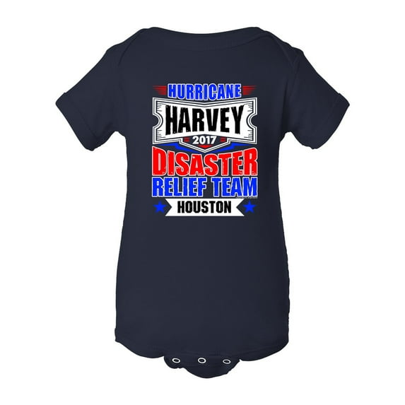Hurricane Harvey Disaster Relief Team Houston 2017 DT Infant Baby Rib Bodysuit