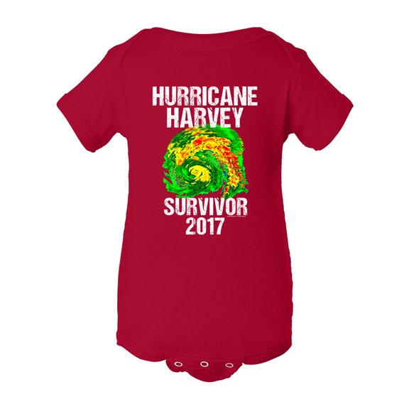 Hurricane Harvey Storm Survivor Houston Texas 2017 DT Infant Baby Rib Bodysuit