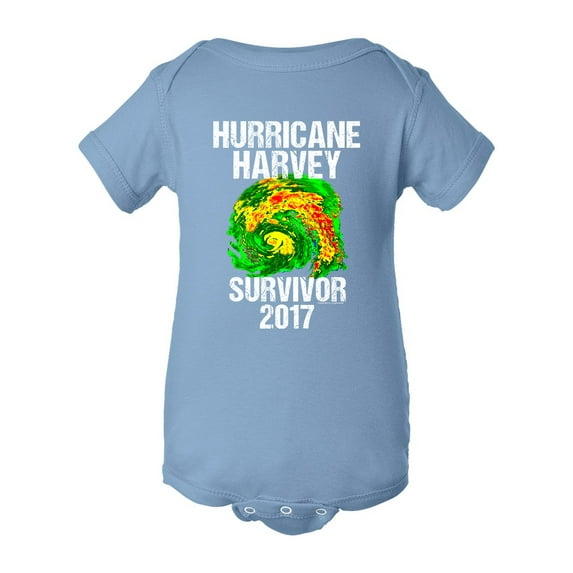 Hurricane Harvey Storm Survivor Houston Texas 2017 DT Infant Baby Rib Bodysuit