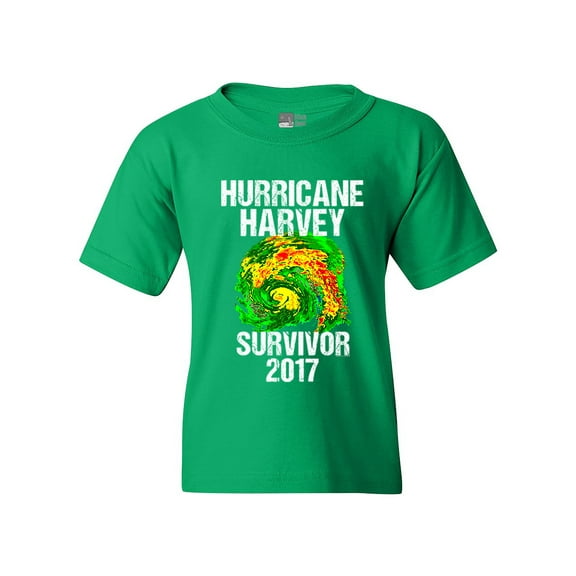 Hurricane Harvey Storm Survivor Houston Texas 2017 DT Youth Kids T-Shirt Tee