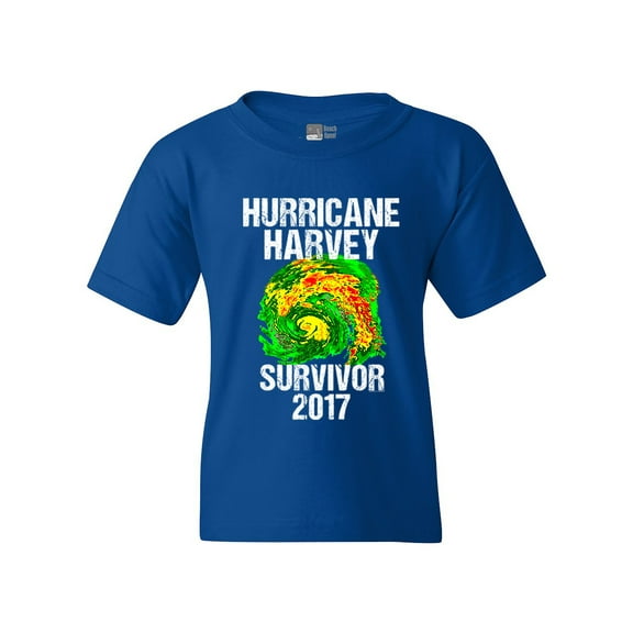 Hurricane Harvey Storm Survivor Houston Texas 2017 DT Youth Kids T-Shirt Tee