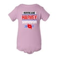 thumbnail image 1 of Hurricane Harvey Survivor Cyclone Symbol 2017 Houston Texas DT Infant Baby Rib Bodysuit, 1 of 2