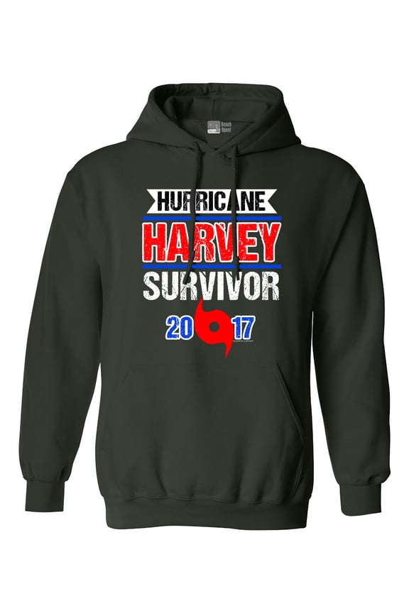 Hurricane Harvey Survivor Cyclone Symbol 2017 Houston Texas DT Sweatshirt Hoodie