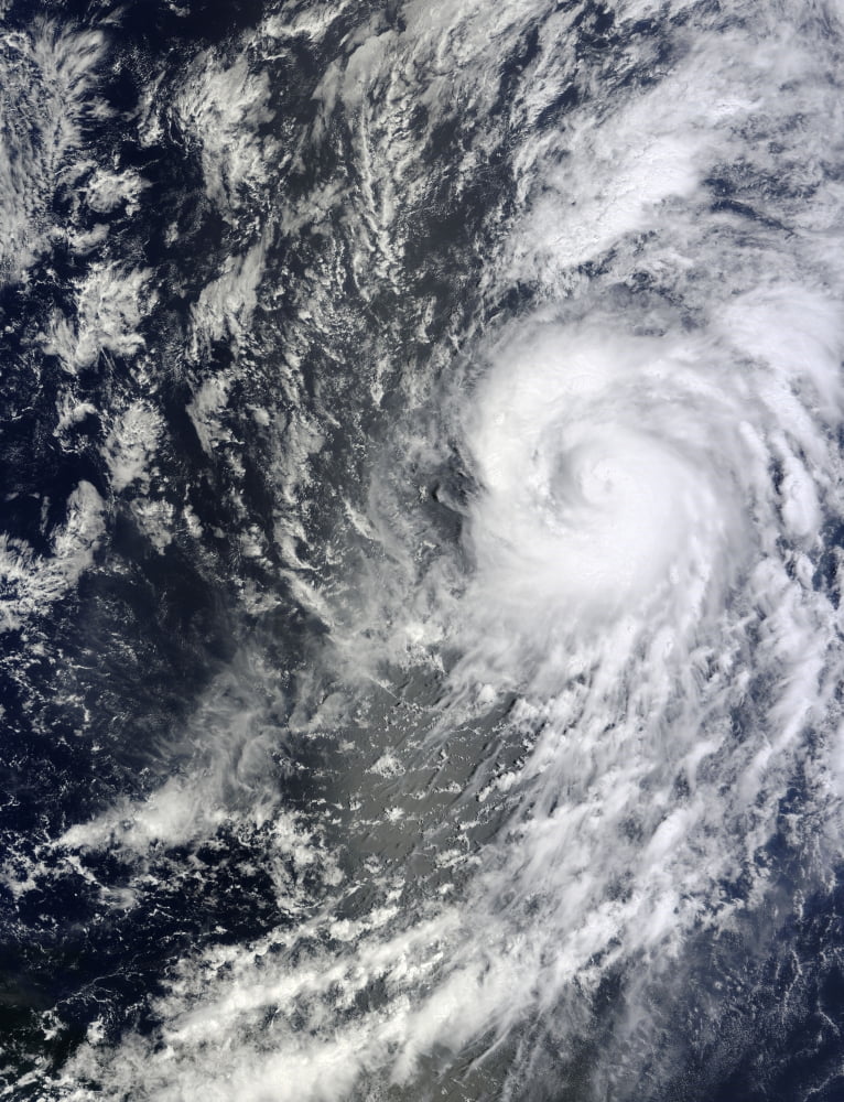 Hurricane Humberto off West Africa Canvas Art - Stocktrek Images (25 x 33)