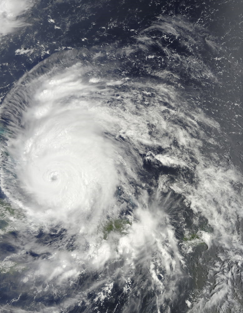 Hurricane Irene over the Bahamas Canvas Art - Stocktrek Images (25 x 32)