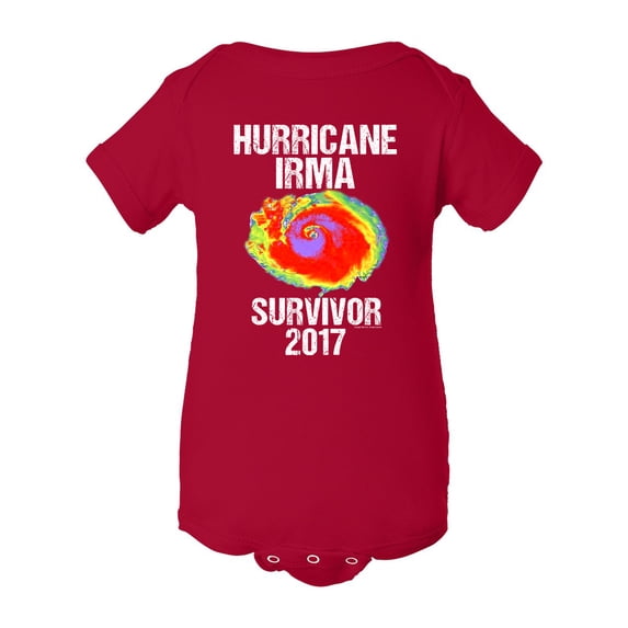 Hurricane Irma Survivor 2017 DT Infant Baby Rib Bodysuit