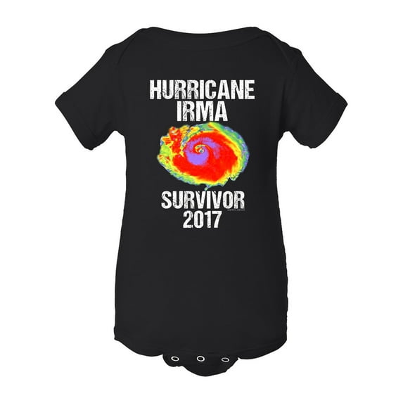 Hurricane Irma Survivor 2017 DT Infant Baby Rib Bodysuit