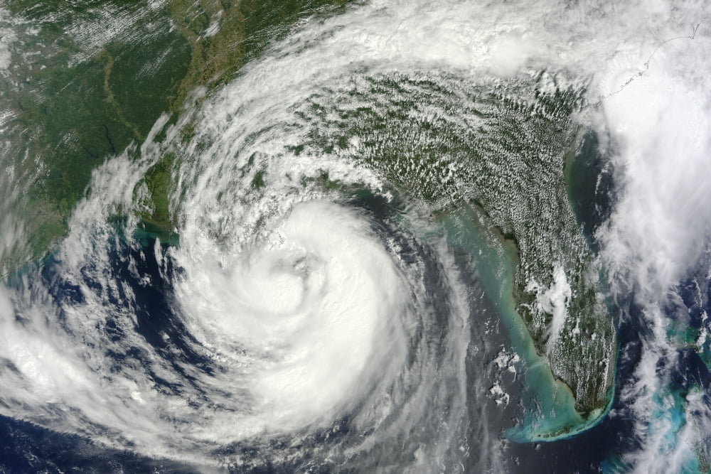 Hurricane Isaac in the Gulf of Mexico Canvas Art - Stocktrek Images (35 x 23)