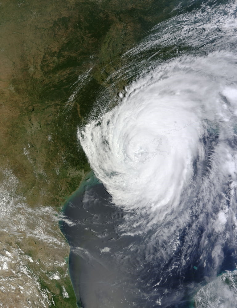 Hurricane Isaac over Louisiana Canvas Art - Stocktrek Images (25 x 33)