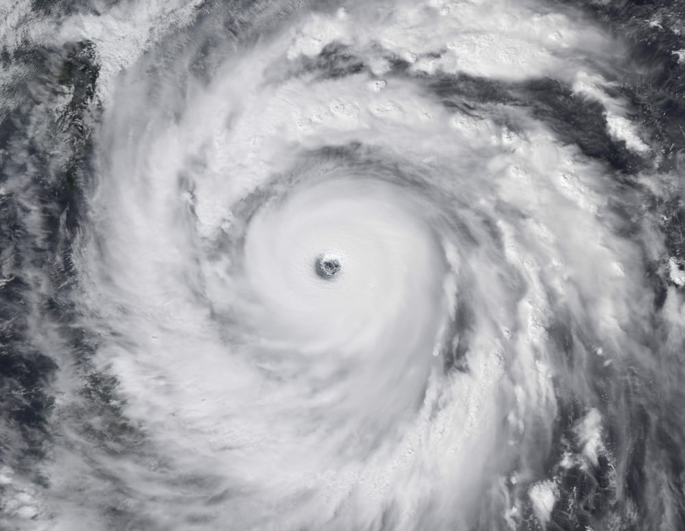 Hurricane Jangmi Canvas Art - Stocktrek Images (32 x 25)