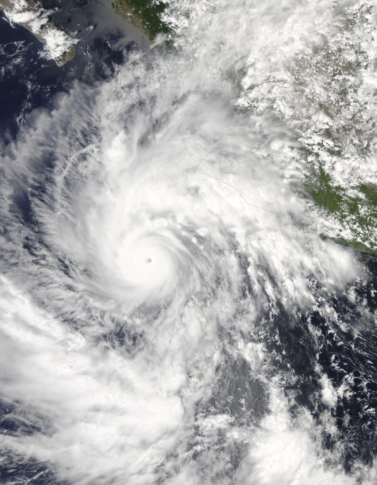 Hurricane Jimena heading toward Mexico?Ø¬æ¬¥?Ø¬æ¬†?Ø¬æ¬¥s Baja Peninsula Canvas Art - Stocktrek Images (25 x 32)