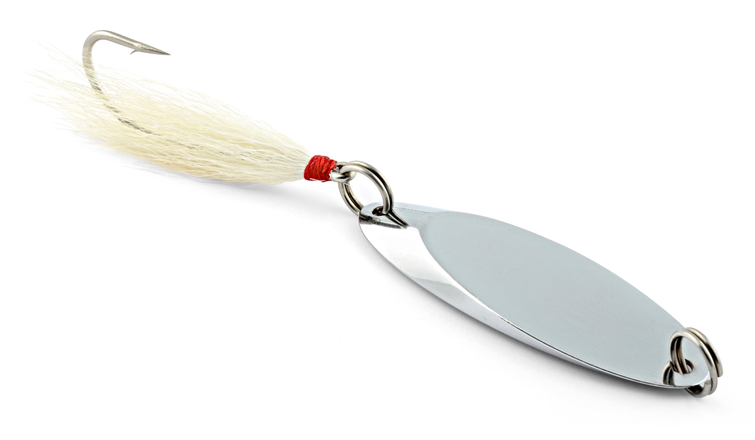Hurricane KAST-A-WAY Bucktail Saltwater Gamefish Spoon Fishing Lure,  Chrome, 1 1/2 oz. 