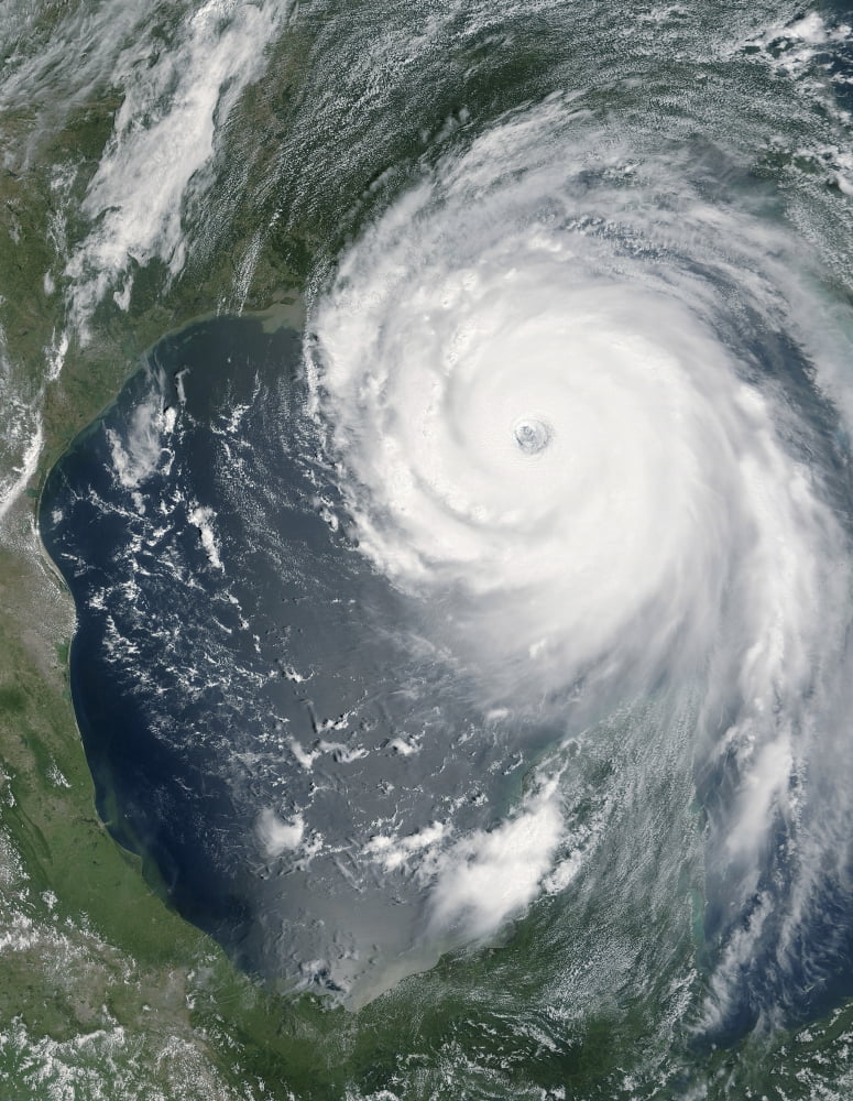 Hurricane Katrina Canvas Art - Stocktrek Images (24 x 31)