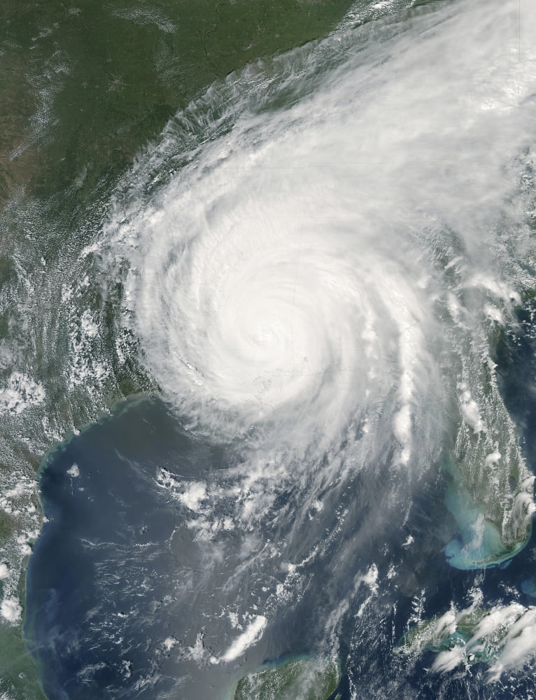 Hurricane Katrina Canvas Art - Stocktrek Images (24 x 32)