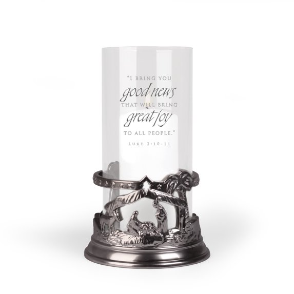 Hurricane Lamp-Holy Family-Resin/Glass (#12374)