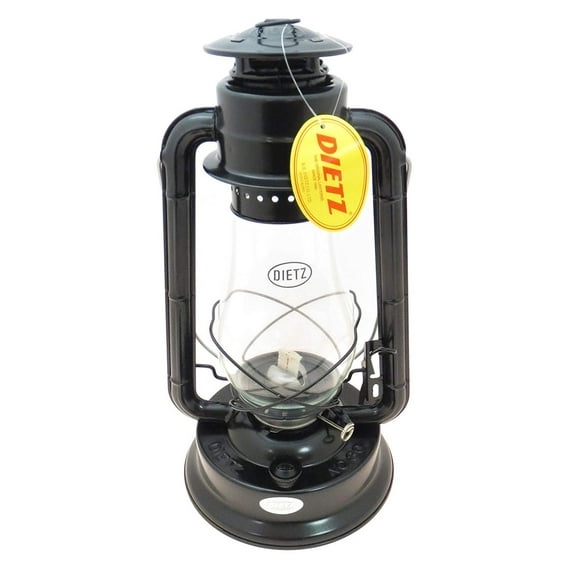 Hurricane Lantern Blizzard Oil Burning Lantern (Black)"