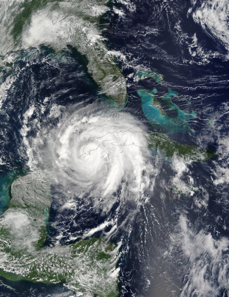 Hurricane Lili Canvas Art - Stocktrek Images (25 x 32)
