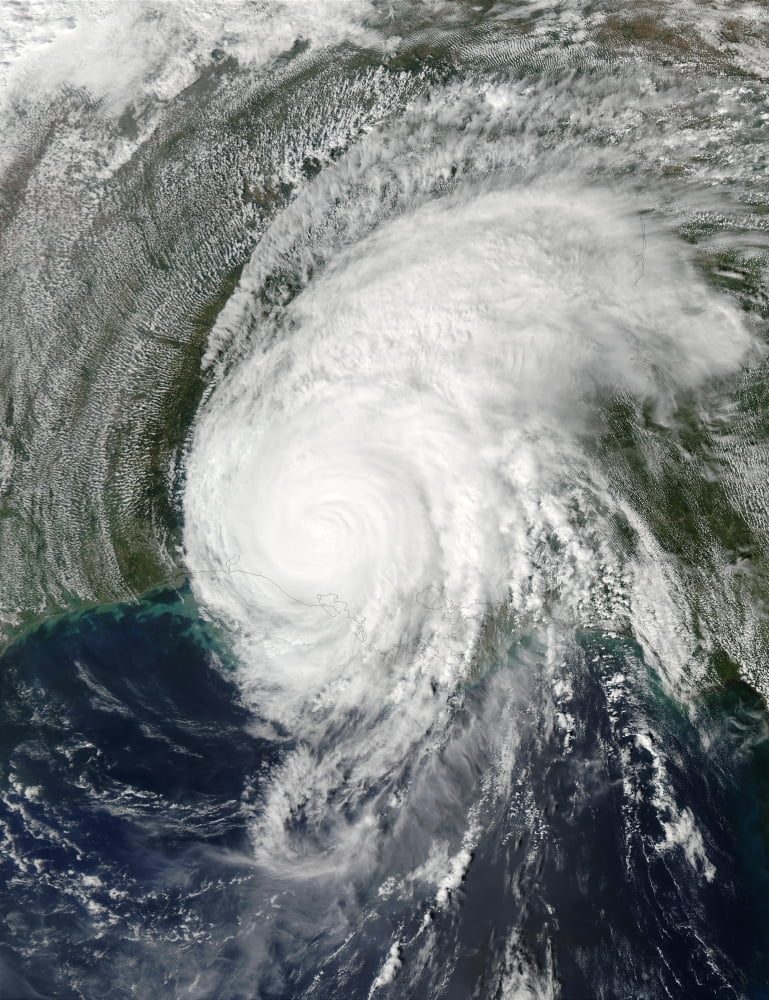 Hurricane Lili centered over Louisiana Canvas Art - Stocktrek Images (25 x 32)