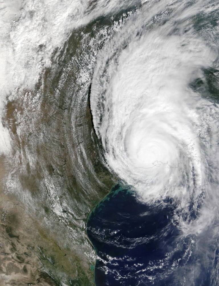Hurricane Lili centered over Louisiana Canvas Art - Stocktrek Images (25 x 32)